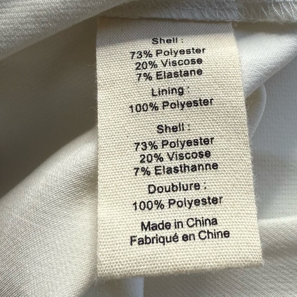 L'AGENCE Sawyer trouser pant in ivory 6 - Picture 11 of 12